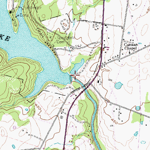 Topographic Map of Fort Parker State Park Lake Dam, TX