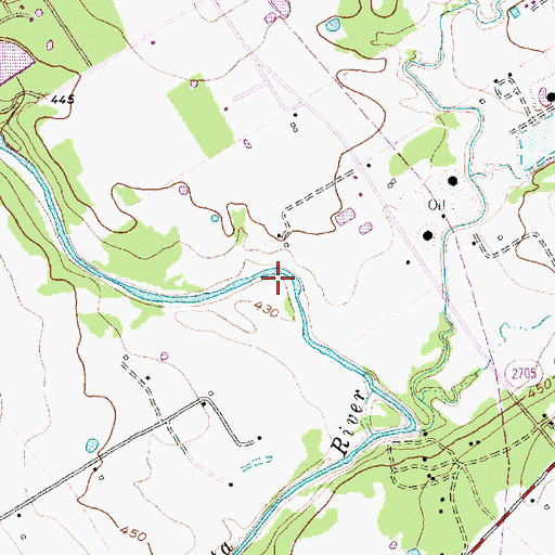 Topographic Map of Joe Echols Lake Number 2, TX