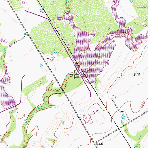 Topographic Map of Soil Conservation Service Site 19 Dam, TX
