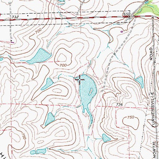 Topographic Map of Heep Lake Dam, TX