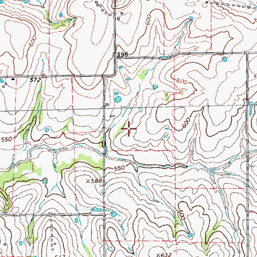 Topographic Map of Soil Conservation Service Site 85b Reservoir, TX