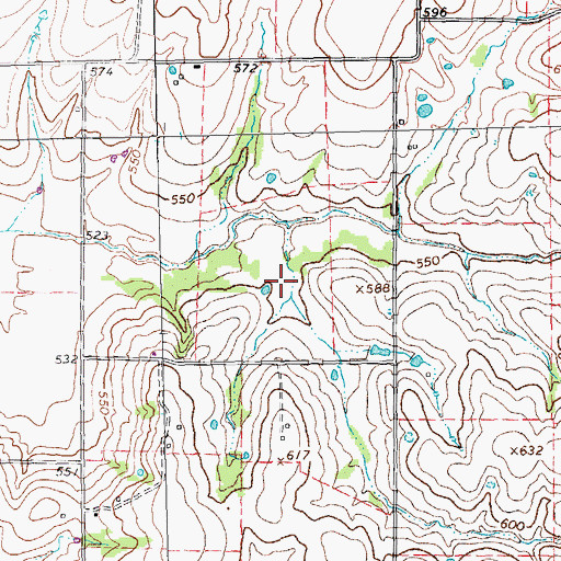 Topographic Map of Soil Conservation Service Site 85a Dam, TX