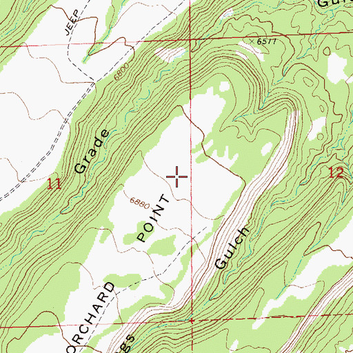 Topographic Map of Peach Orchard Point, CO