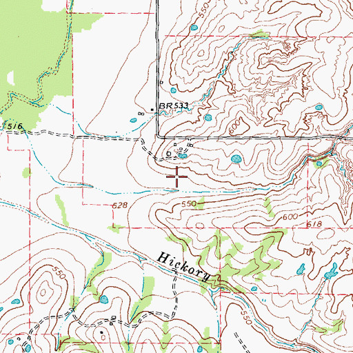 Topographic Map of Soil Conservation Service Site 77 Dam, TX
