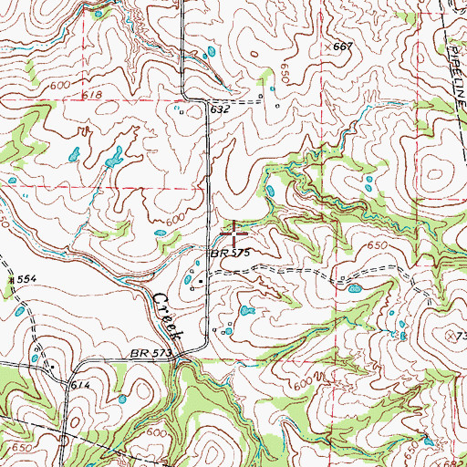 Topographic Map of Soil Conservation Service Site 76 Dam, TX