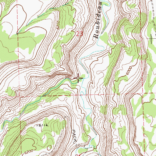 Topographic Map of Criswell Creek, CO