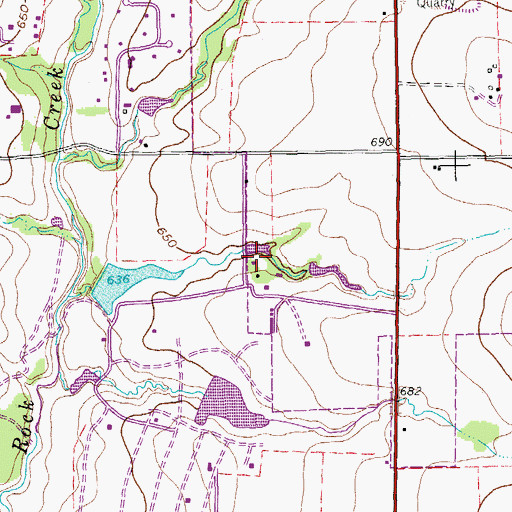 Topographic Map of Shirley Phillips Mead Dam, TX
