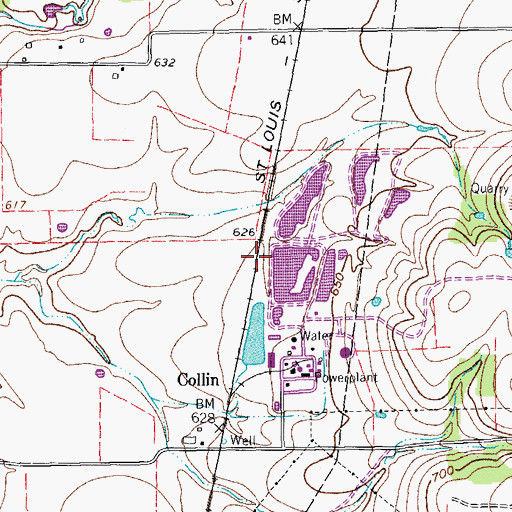 Topographic Map of T P and L Dam, TX