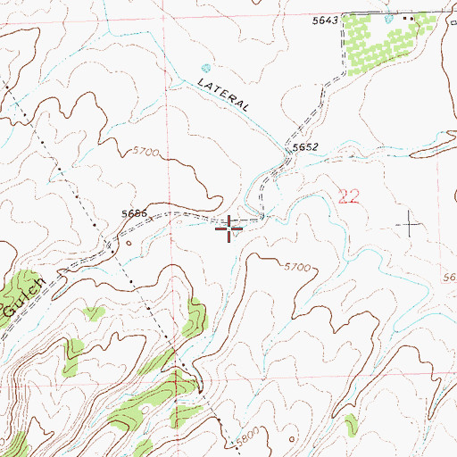 Topographic Map of Roatcap Gulch, CO