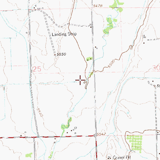 Topographic Map of Big Sandy Wash, CO