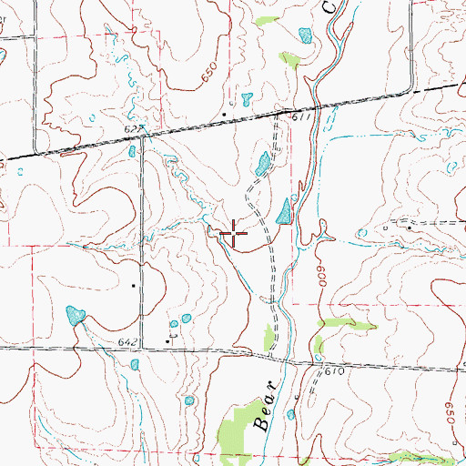 Topographic Map of Soil Conservation Service Site 48 Dam, TX