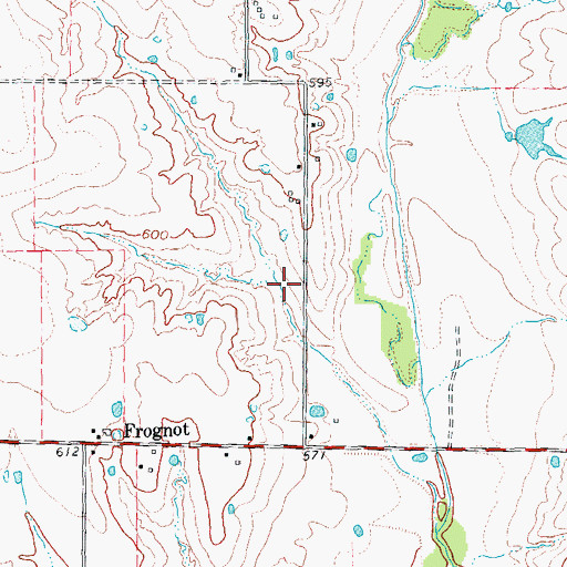 Topographic Map of Soil Conservation Service Site 43 Reservoir, TX