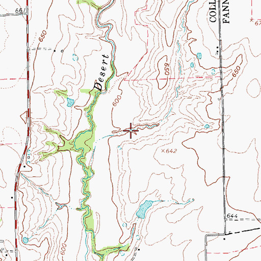 Topographic Map of Soil Conservation Service Site 33 Dam, TX