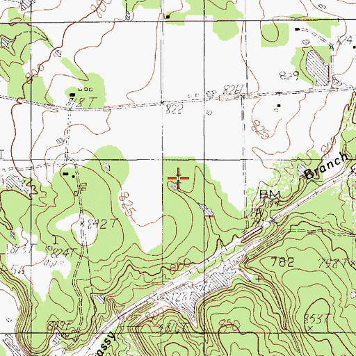 Topographic Map of Missouri Pacific Dam, TX
