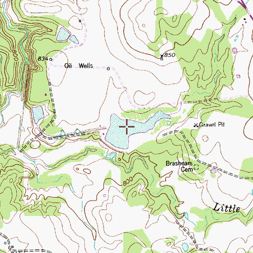 Topographic Map of Price Lake, TX