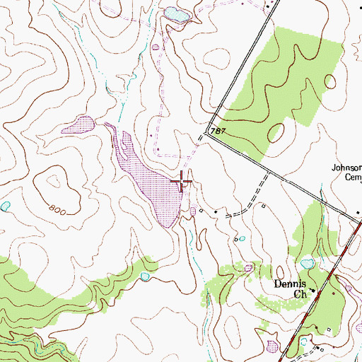 Topographic Map of Taylors Big Lake, TX