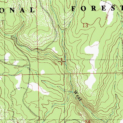 Topographic Map of Buckeye Creek, CO