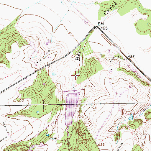 Topographic Map of Soil Conservation Service Site 81 Dam, TX