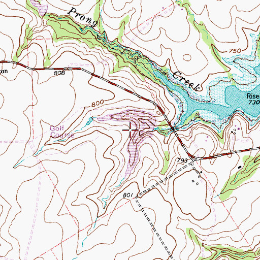 Topographic Map of Hi-View Ranch Lake, TX