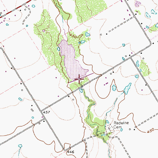 Topographic Map of Soil Conservation Service Site 125 Dam, TX