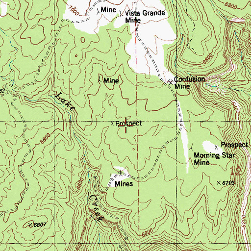 Topographic Map of Marjorie Ann Mine, CO