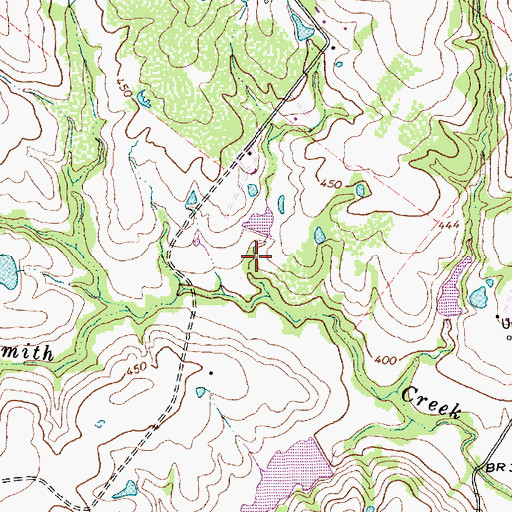 Topographic Map of Soil Conservation Service Site 2 Dam, TX