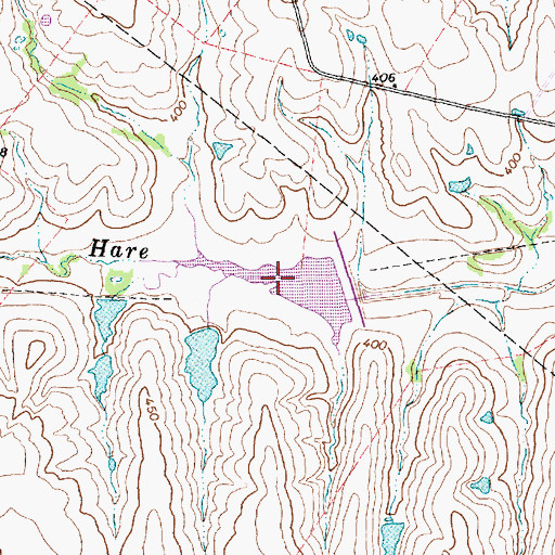 Topographic Map of Soil Conservation Service Site 5 Reservoir, TX