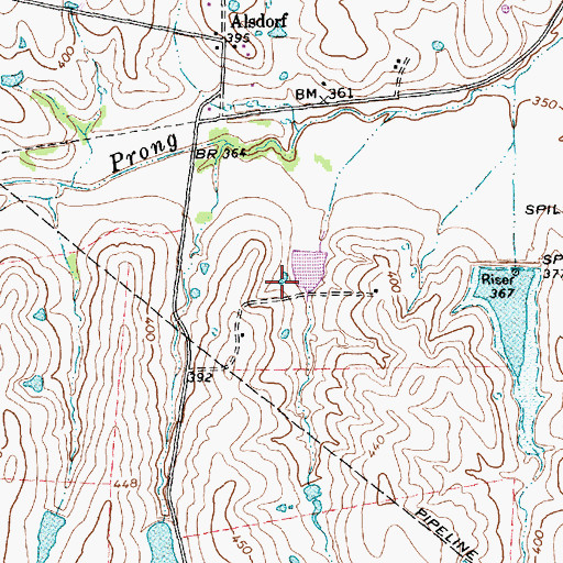 Topographic Map of Soil Conservation Service Site 6 Dam, TX