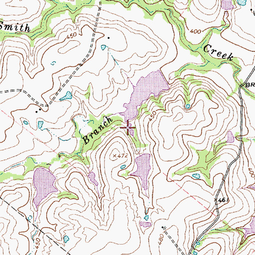 Topographic Map of Hefner Lake Number 2, TX