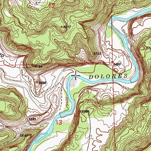 Topographic Map of Mc Intyre Canyon, CO