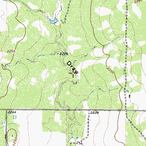 Topographic Map of Soil Conservation Service Site 12 Dam, TX