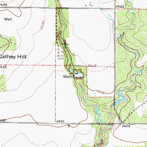 Topographic Map of Lehew Lake Number 1, TX