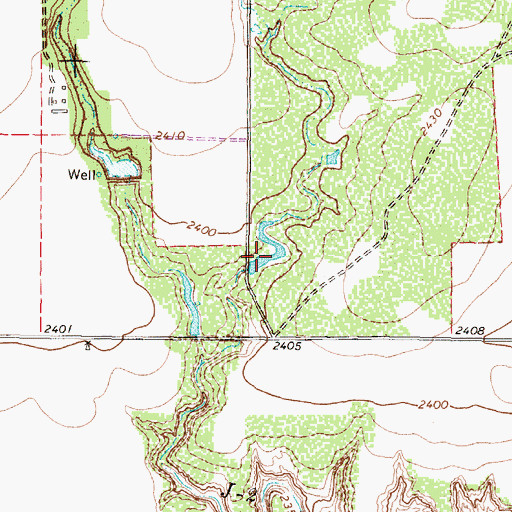 Topographic Map of Lehew Lake Number 2, TX
