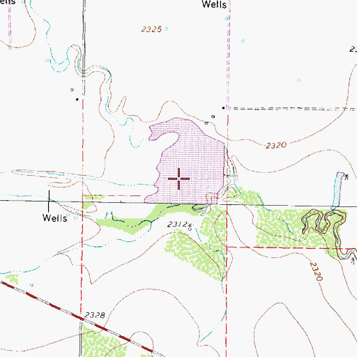 Topographic Map of Hale Lake, TX