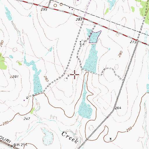 Topographic Map of Conner Lake, TX