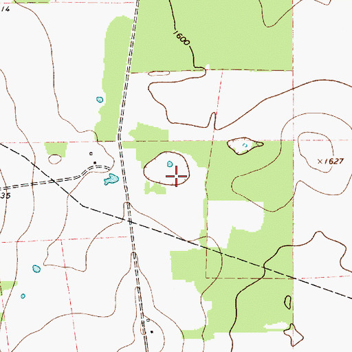 Topographic Map of Hanson Dam, TX