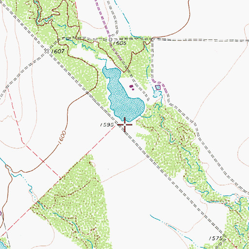 Topographic Map of Moorehouse Brothers Ranch Lake Dam, TX