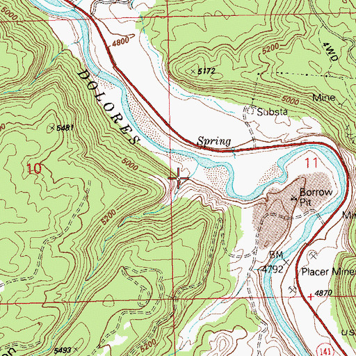 Topographic Map of Beehive Canyon, CO
