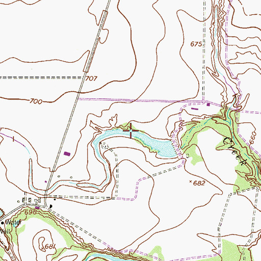 Topographic Map of Alamo Angus Ranch Lake, TX