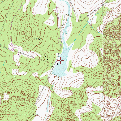 Topographic Map of White Lake, TX