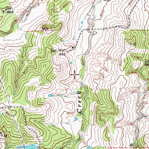 Topographic Map of Soil Conservation Service Site 6 Dam, TX