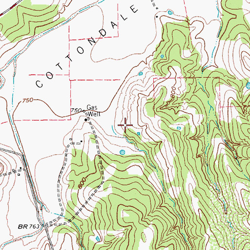 Topographic Map of Soil Conservation Service Site 8b Dam, TX