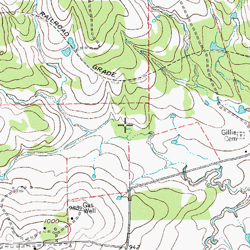 Topographic Map of Soil Conservation Service Site 13 Dam, TX