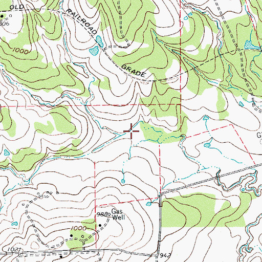 Topographic Map of Soil Conservation Service Site 13 Reservoir, TX