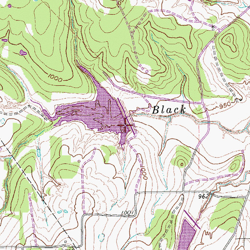Topographic Map of Soil Conservation Service Site 18a-1 Dam, TX