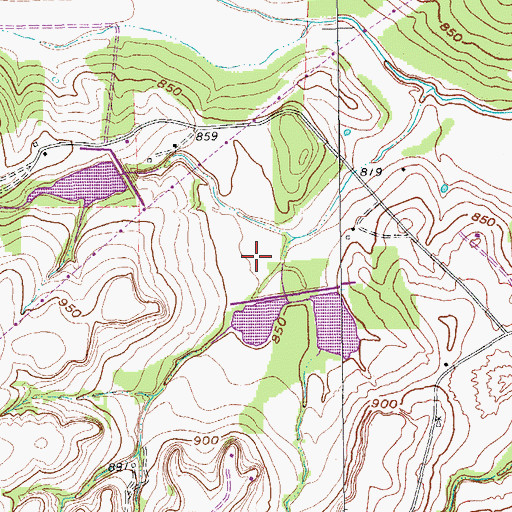 Topographic Map of Soil Conservation Service Site 18d Dam, TX