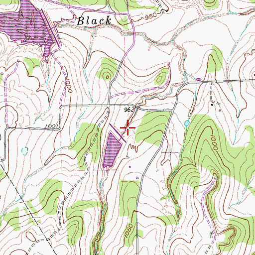 Topographic Map of Soil Conservation Service Site 18h Dam, TX