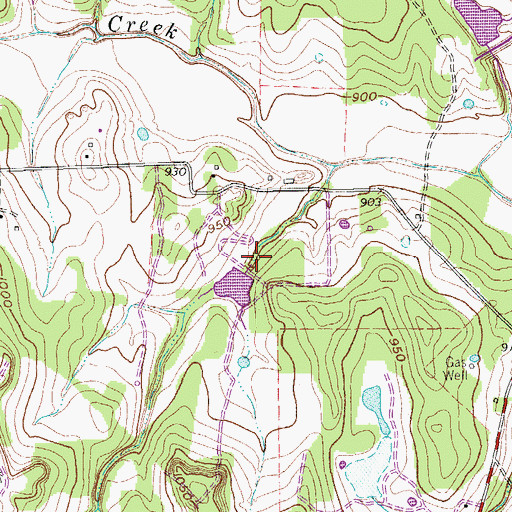 Topographic Map of Soil Conservation Service Site 18i Reservoir, TX