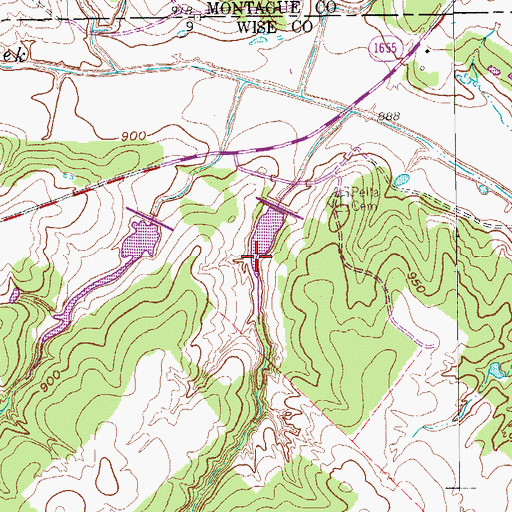 Topographic Map of Soil Conservation Service Site 11e Reservoir, TX