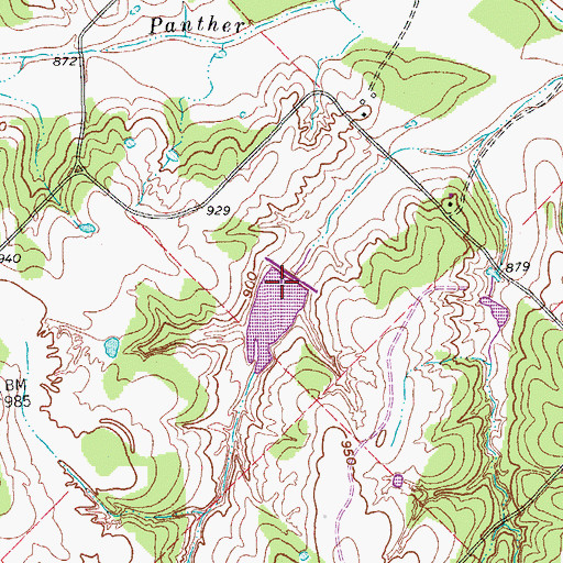 Topographic Map of Soil Conservation Service Site 11a Dam, TX